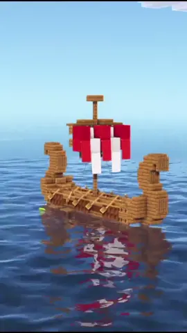 Responder a @741852sapo primeira vez que faço, espero que goste #minecraftbuilding #minecraftbuild #Minecraft #boat #viking #minecraftboat