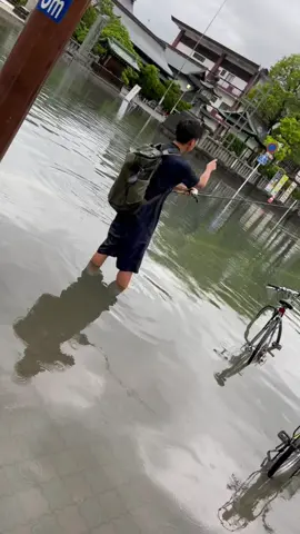 現場からは以上です#佐賀県#冠水#大雨警報 #大雨洪水 #上田の日常