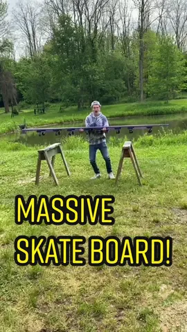 Trying to build the worlds biggest skateboard.. 👀🛹 #skateboard #funny #viral #building