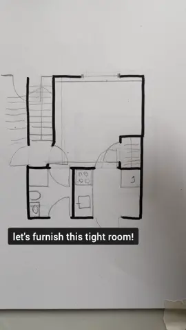 lets try to make this space feel as spacious as possible! #interiordesign #fengshui #spaceplanning #dorm