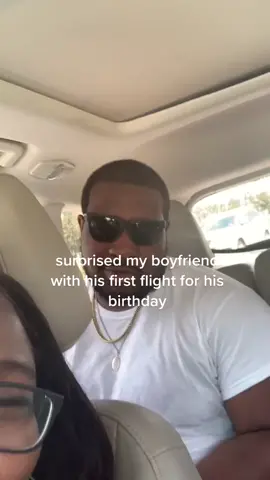 Surprised my boyfriend with his first flight to Miami for his birthday - 🥳 #blackcouple #blackcouplegoals #blackcouplesoftiktok #blackcoupletravel
