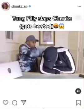 Yung Filly and Chunkz fight🤬😡 #fypシ #foryoupage❤️ #chunkz #yungfilly #filly #betasquad #darkestman #funny #ukbanter #slap