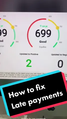 How to fix #latepayment #creditscore #moneyproblems #debt #creditfix #help #secrets