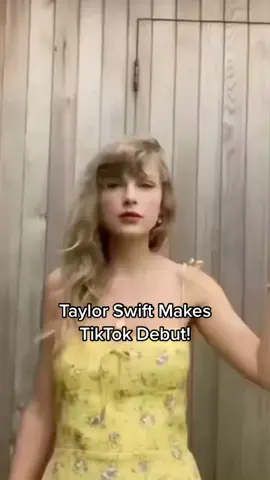 #TaylorSwift makes #TikTok debut! #celebrity #omg #fyp
