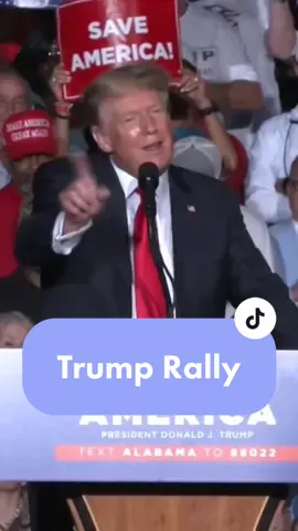 Former President Trump encouraged his supporters at a rally in Alabama to get their shots. #NBC10Boston #Trump #Alabama #Boston