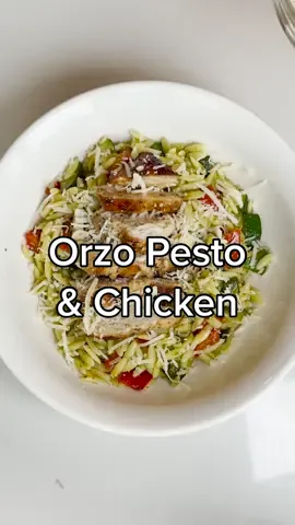 Pesto Orzo & Italian Chicken #food #cooking #asmr #chicken #foodasmr   #cookingasmr