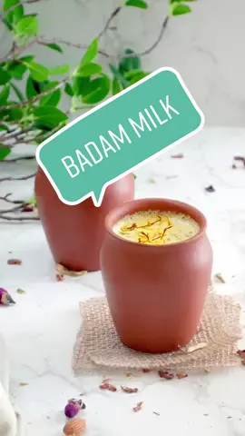 Badam Milk (Indian Saffron Almond Milk) #badammilk #badammilkrecipe #tiktokrecipe #mysecretrecipe #newrecipe #summerdrink #winterdrinks #indiandrink