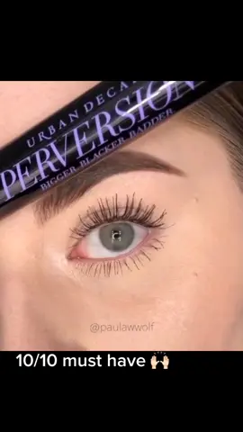 Eyelash game on 💯 feat. Perversion Mascara #UrbanDecay #mascara #Mascarahacks #POV                     📹: @paulawwolf