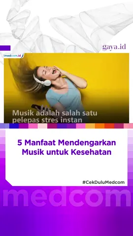 Siapa nih yang suka dengerin lagu? Ternyata mendengarkan lagu banyak manfaatnya untuk kesehatan loh! #musik #kesehatan #fypシ