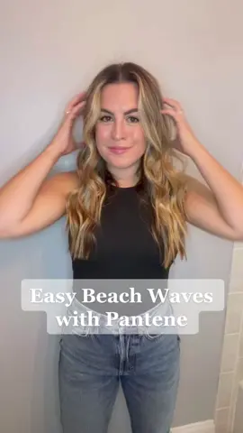 #ad How to Style Easy Beach Waves with Pantene using the Hydrating Glow Nutrient Blends Collection @pantene #PanteneNutrientBlends #DiscoverWhatsGood