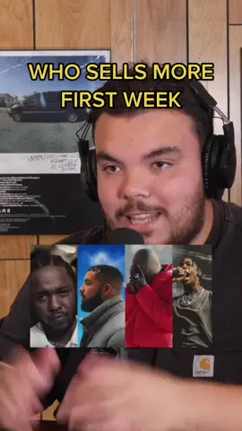 Who sells more first week? 🤔 #oklama  #musicsales #fyp #podcast #nfrpodcast #travis #drake #kanye #kendricklamar #travisscott #clb #utopia #donda