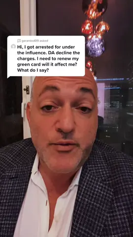 Answer to @gerardod09 #Immigration #ImmigrationAttorney #ImmigrationLaw #bradshowlive  #greencard #immigrant #viral #dui #dwi #arrest #renew #truth