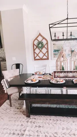Dining Room getting all Fallish on me.. #pumpkins #farmhousedecor #falldecor #pumpkinseasonishere #fyp #fypシ゚viral
