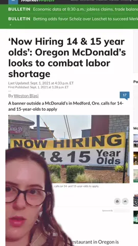 #greenscreen any children interested? jk #laborshortage #strike #minimumwage #belowminimumwage