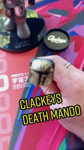 @Clackeys Creative Death Mando Artisan Keycap #clackeys #artisan #mandalorian #babyyoda #grogu #keebtok #artisan #starwars #disney #hapathunder #fypツ