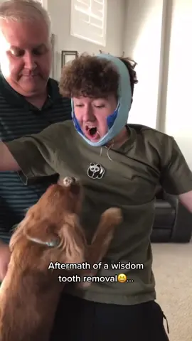 The dad is just not phased at all 🧐🤣 🎥@aleksander #ladbible #fyp #foryou #wisdomteeth #funny