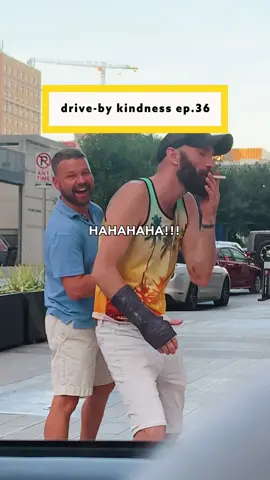 wait til the end. she said “DRIVE BY ANYTIME” 😂💛 / drive-by kindness ep.36 #drivebykindness #spreadkindness #spreadlove #bekind #fyp