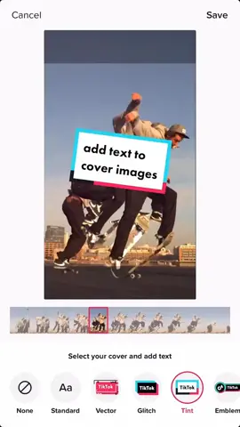 How to add text on cover image #tiktoktips