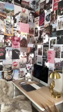 My @tezza.barton collage is up! So pretty 🤩 #homeoffice #CurameChoreo #ShowYourGlow #fyp #viral #decor