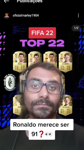 O que achaste deste TOP22❓ Ronaldo merece ser 91? Onde está o Bruno Fernandes? 👀 #FIFA22 #FUT22 #fifa22cards #fifa22leak #fyp #fypシ #fy
