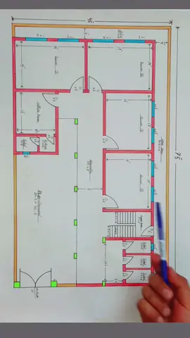 45x75 School building plan | #design #building #construction