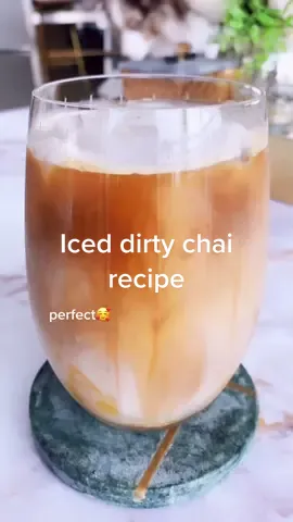 Iced dirty chai recipe #iceddirtychai