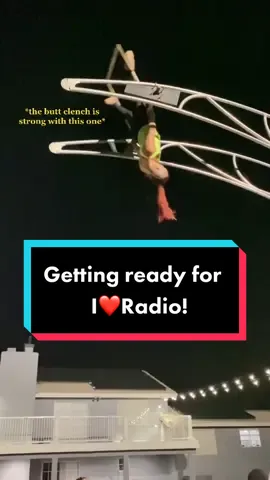 Getting ready for I❤️Radio with these Boss Babes! 🤘🏼 #iheartradio #aerialistsoftiktok #wheelofdeath #trapeze #neckspin #ZFlipClackdown #crazy