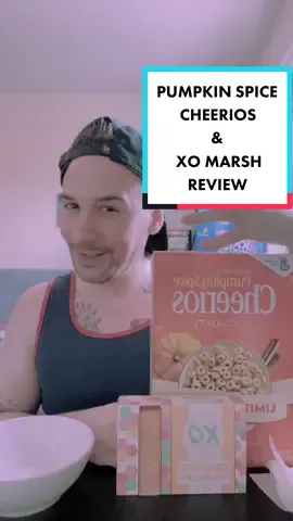 PUMPKIN SPICE CHEERIOS & XO MARSHMALLOWS🎃 #cheerios #pumpkinspice #xomarshmallow #yass #food #cereal #foodtiktok #fyp #markiedevo