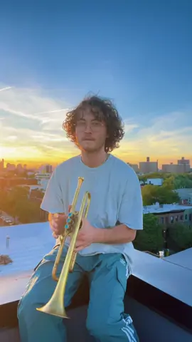gonna miss summer sunsets 😔 #music #trumpet