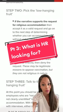 How is HR looking at religious accommodation requests? #religiousdescrimination #religiousfreedom #religiousaccomodations #humanresources