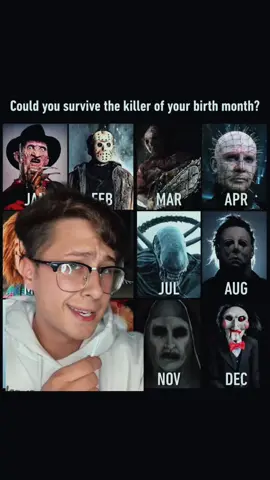 could you survive? #fypシ #jasonvorhees #freddykrueger #michealmyers #chuckydoll #pennywisethedancingclown video idea @jasonvorheesunstopable