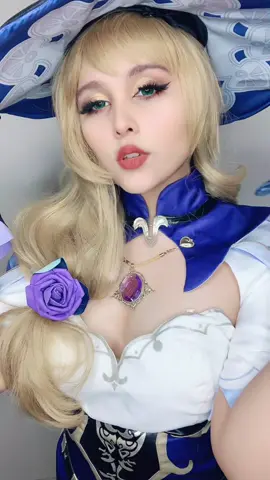 Con este cosplay me siento 🛐🛐🛐 #lisa #lisacosplay #fyp #weeb #genshin #GenshinImpact