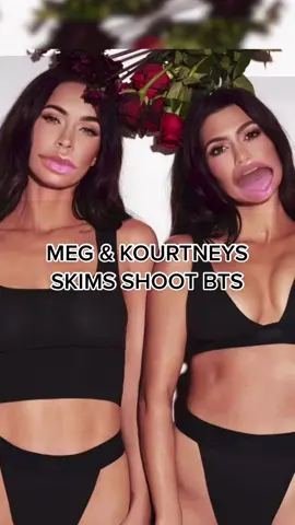 Never before seen footage from the @SKIMS shoot #kourtneykardashian #meganfox #skims #impressions