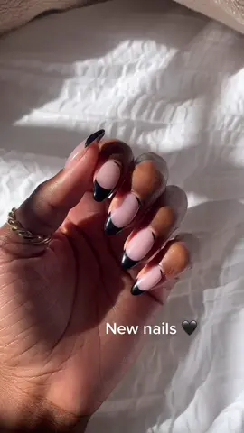 New nails just in time for fall 🖤 #fyp #foryou #nailinspo #nails #fallnails