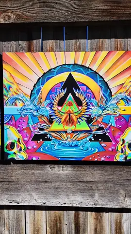 This goes way too hard. #kapgallery #rebirth #art #scarab #deathheadmoth #butterfly #sunbeams☀️ #trifecta #waterlily #skull #spraypaint #illusion #blk3