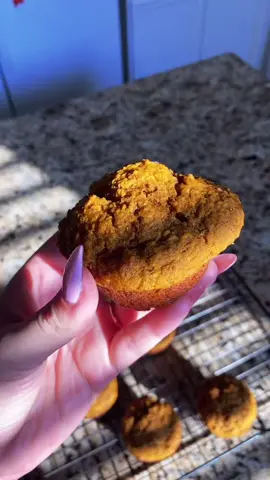 Got the recipe from foxandbriar.com #toddlersnacks #pumpkinbananamuffin