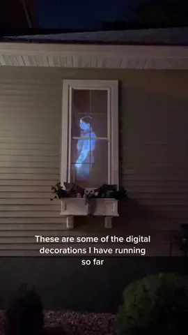 Digital decorations are going up. I still have the singing pumpkins and the full moon to get going #atmosFX #Halloween #hauntedtiktok #Fyp