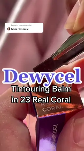 Reply to @beautybytellie  @dewycel Tintouring Balm is a VERY SOLID texture that doesn’t feel like it wipes off. Sheer tint allows you to keep layering to your heart’s content #dewycel #dewyholic #pr #kbeauty #kbeautyph #liptint #lipbalm