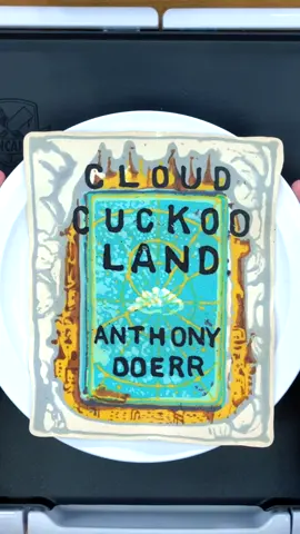 @drdancake made a magical pancake for a magical book. THE #cloudcuckoolandbook by #anthonydoerr. #BookTok #booktoker