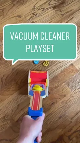 This vacuum cleaner playset is so much fun! #toysoftiktok #melissaanddoug #melissaanddougtoys  #playroom #momtok