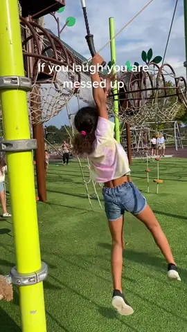 She’s okay btw #playground #monkeybars #athletic #supergirl #niece #kidfail #playgroundfail #funnyfail #shesokay #kansascity #BenefitOfBrows #kc #kcmo