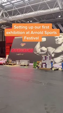 Setting up Our first Arnold Sports Exhibition #arnoldschwarzenegger #arnoldexhibition #supplementsthatwork #StressRelief #anxiety #inflammation #uk