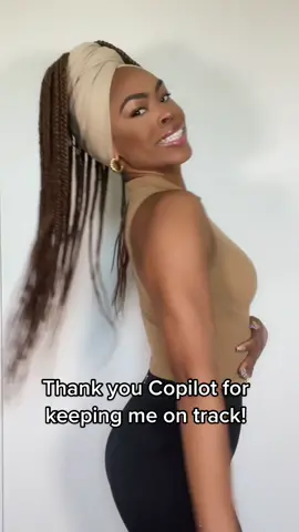 Boxbraids styled 4 the Gym 💪🏾 If you’re looking to get back into shape, click the link in the bio for a 2 week free trial  @MyCoPilot #mycopilot #boxbraidshairstyles #gymhairstyle #boxbraids #turbanstyle