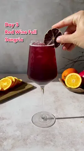 Day 3 of 31 Halloween Cocktails: Fall Red Wine Sangria #SoFiMoneyMoves #halloween #cocktail #wine