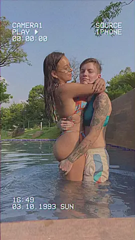 ❤️❤️#lgbt🌈 #LoveIsLove #greenscreen #poolday #bikini #tomboy #lesbianastiktok