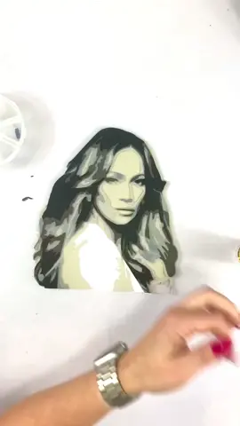 JLo ❤️ @JLO #jlo #123PandoraME #papercraft #cricut #cricuthacks #portraits