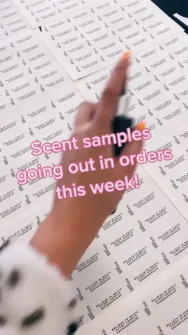 Order this week to recieve some scent samples! 👀 #fragrance #scentsample #Love #Home #sample #SmallBusiness #fyp #discover