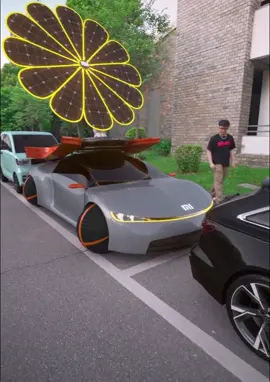 A #solar#energy smart car shows#Tech helps save the#environment 🌳 and it has spherical wheels? 🤯#innovation#future#China 📹VFXHD