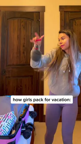 Is girls will fill the suitcase until it’s about to POP😂… oop !! #packing #vacation #guys #girls #relate