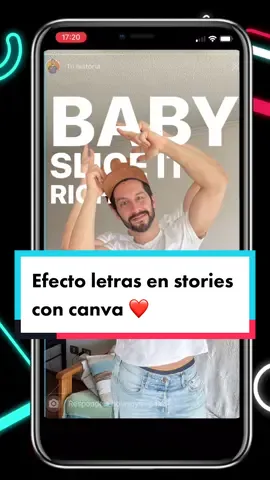Efecto de letras en Stories con #canva #trucocanva #efectocanva #elementoscanva #canvatips #holasoyfelipes #stories #trucoinstagram #datoinstagram #historiasig